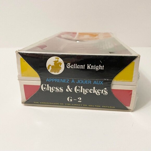 Vintage ARRCO Gallant Knight Chess Checkers Learn To Play Set - Picture 14 of 16